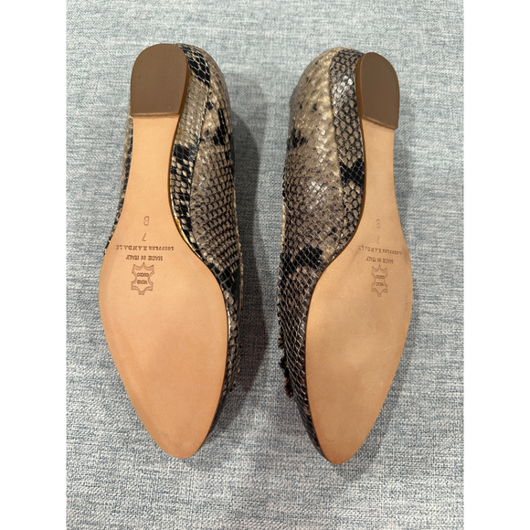 Loeffler Randall Python Flat in Black - Picture 4 of 8